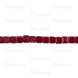 1102-3782-13 - Glass Pressed Bead Cube 4mm Dark Red 100pcs 1102-3782-13,Beads,Glass,4mm,Bead,Glass,Glass Pressed,4mm,Cube,Cube,Red,Dark,China,100pcs,montreal, quebec, canada, beads, wholesale