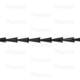 1102-3814-1613 - Glass Bead Jet Artemis 8X16MM Jet 50pcs 32'' string 1102-3814-1613,artemis,montreal, quebec, canada, beads, wholesale