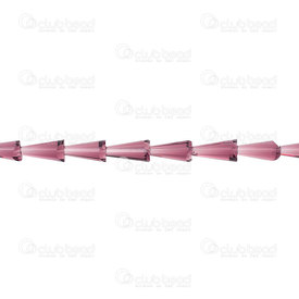 1102-3814-1633 - Glass Pressed Bead Artemis Faceted 16x8mm Purple 49pcs 1102-3814-1633,Beads,Glass,$24.99,montreal, quebec, canada, beads, wholesale