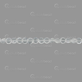1102-3816-0301 - Bille de Verre Pressé Facetté Octogone Plat 4x4.5x3mm Cristal Corde 15,5po (env98pcs) 1102-3816-0301,Bille,Facetted,Verre,Glass Pressed,4x4.5x3mm,Rond,Flat Octogonal,Transparent,Cristal,Chine,15.5'' String (app98pcs),montreal, quebec, canada, beads, wholesale