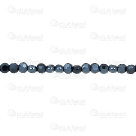 1102-3816-0339 - Bille de Verre Pressé Facetté Octogone Plat 4x4.5x3mm Hématite Corde 15,5po (env98pcs) 1102-3816-0339,Bille,Facetted,Verre,Glass Pressed,4x4.5x3mm,Rond,Flat Octogonal,Gris,Hématite,Chine,15.5'' String (app98pcs),montreal, quebec, canada, beads, wholesale