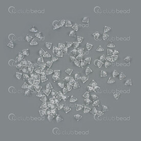 1102-3817-0401 - Bille de Verre Pressé Facetté Triangle 4x3.5x3mm Cristal Corde 15,5po (env144pcs) 1102-3817-0401,Billes,Verre,Pressé,Bille,Facetted,Verre,Glass Pressed,4x3.5x3mm,Triangle,Triangle,Transparent,Cristal,Chine,15.5'' String (app144pcs),montreal, quebec, canada, beads, wholesale