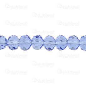 1102-3874-07 - Glass Pressed Bead Oval Faceted 6x8mm Light Blue 17.5" String (app72pcs) 1102-3874-07,6X8MM,Bead,Glass,Glass Pressed,6X8MM,Oval,Faceted,Light Pink,China,17.5" String (app72pcs),montreal, quebec, canada, beads, wholesale