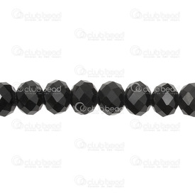 1102-3874-13 - Glass Pressed Bead Oval Faceted 6x8mm Jet 17.5" String (app72pcs) 1102-3874-13,Beads,Glass Pressed,6X8MM,Bead,Glass,Glass Pressed,6X8MM,Oval,Faceted,Jet,China,17.5" String (app72pcs),montreal, quebec, canada, beads, wholesale