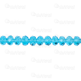 1102-3874-27 - Glass Pressed Bead Oval Faceted 6x8mm Aquamarine 17.5" String (app72pcs) 1102-3874-27,1102,Bead,Oval,Bead,Glass,Glass Pressed,6X8MM,Oval,Faceted,Aquamarine,China,17.5" String (app72pcs),montreal, quebec, canada, beads, wholesale