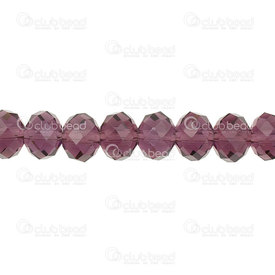 1102-3874-33 - Bille de Verre Pressé Oval Facetté 6x8mm Violet Corde de 17.5po (env72pcs) 1102-3874-33,6X8MM,Bille,Verre,Glass Pressed,6X8MM,Oval,Faceted,Pourpre,Chine,17.5" String (app72pcs),montreal, quebec, canada, beads, wholesale