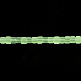 *1102-4611-15 - Glass Bead Cube 4mm Light Green Matt App. 500g *1102-4611-15,Beads,Glass,Cube,Bead,Glass,4mm,Square,Cube,Green,Green,Matt,Light,China,500gr,montreal, quebec, canada, beads, wholesale
