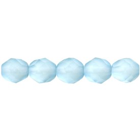 *1102-4700-19 - Fire Polished Bead Round 3MM Aquamarine Matt 200pcs Czech Republic *1102-4700-19,Beads,Glass,Matt,Blue,Bead,Glass,Fire Polished,3MM,Round,Round,Blue,Aquamarine,Matt,Czech Republic,montreal, quebec, canada, beads, wholesale