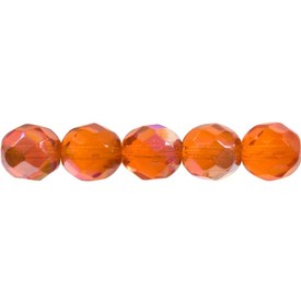 1102-4700-65 - Fire Polished Bead Round 3MM Light Hyacinth AB 200pcs Czech Republic 1102-4700-65,Beads,Glass,Round,Hyacinth,Bead,Glass,Fire Polished,3MM,Round,Round,Orange,Hyacinth,Light,AB,montreal, quebec, canada, beads, wholesale