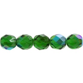 1102-4700-91 - Fire Polished Bead Round 3MM Emerald AB 200pcs Czech Republic 1102-4700-91,Beads,Glass,200pcs,Bead,Glass,Fire Polished,3MM,Round,Round,Green,Emerald,AB,Czech Republic,200pcs,montreal, quebec, canada, beads, wholesale