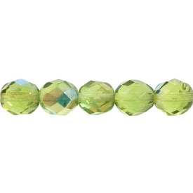 1102-4700-93 - Fire Polished Bead Round 3MM Green AB 200pcs Czech Republic 1102-4700-93,Beads,200pcs,Bead,Glass,Fire Polished,3MM,Round,Round,Green,Green,AB,Czech Republic,200pcs,montreal, quebec, canada, beads, wholesale