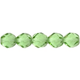 1102-4702-41 - Fire Polished Bead Round 6MM Peridot 150pcs Czech Republic 1102-4702-41,Beads,Glass,150pcs,Bead,Glass,Fire Polished,6mm,Round,Round,Green,Peridot,Czech Republic,150pcs,montreal, quebec, canada, beads, wholesale