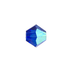 1102-5801-23 - Bille de Cristal Stellaris Bicône 4MM Cobalt Pâle AB 144pcs 1102-5801-23,montreal, quebec, canada, beads, wholesale
