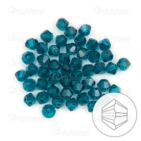 1102-5802-59 - Crystal Bead Stellaris Bicone 6MM Peacock Blue 48pcs 1102-5802-59,1102-5802,montreal, quebec, canada, beads, wholesale
