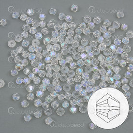 1102-5809-01AB - crystal bead stellaris bicone 2mm crystal ab195-200pcs 1102-5809-01AB,stellaris bicones ab,montreal, quebec, canada, beads, wholesale