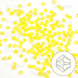 1102-5809-15 - crystal bead stellaris bicone 2mm citrine 195-200pcs 1102-5809-15,Beads,Crystal,montreal, quebec, canada, beads, wholesale