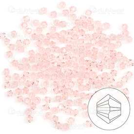 1102-5809-53 - crystal bead stellaris bicone 2mm light pink 195-200pcs 1102-5809-53,Beads,Crystal,Stellaris,montreal, quebec, canada, beads, wholesale