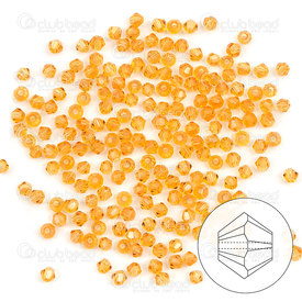 1102-5809-71 - crystal bead stellaris bicone 2mm  orange yellow 195-200pcs 1102-5809-71,Beads,Crystal,montreal, quebec, canada, beads, wholesale