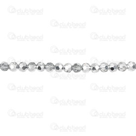 1102-5810-35 - Crystal Bead Stellaris Round Faceted 4MM Half-Silver 96-100pcs 1102-5810-35,crystal,96-100pcs,Grey,Bead,Stellaris,Crystal,4mm,Round,Round,Faceted,Grey,Silver,China,96-100pcs,montreal, quebec, canada, beads, wholesale