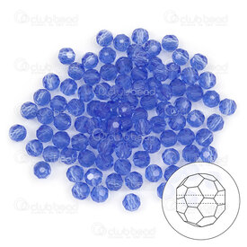 1102-5812-05 - Bille de Cristal Stellaris Rond Facetté 6MM Bleu Pâle 98-100pcs 1102-5812-05,montreal, quebec, canada, beads, wholesale