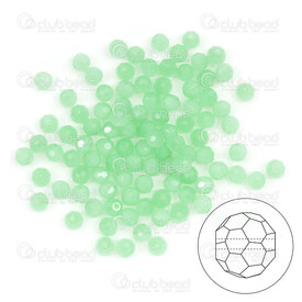 1102-5812-81 - Crystal Bead Stellaris Round 32 face faceted 6mm peridot jade  98-100pcs 1102-5812-81,montreal, quebec, canada, beads, wholesale