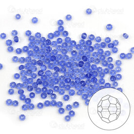 1102-5832-05 - Cristal Bille Stellaris Oval Facetté 2x3mm Bleu Pâle 180pcs 1102-5832-05,Billes,Cristal,=p,montreal, quebec, canada, beads, wholesale