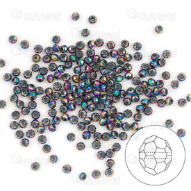 1102-5832-39 - Crystal Bead Stellaris Oval Facetted 2x3mm Crystal Full Coating 2 x 13in String approx 280pcs 1102-5832-39,Stellaris crystal,en,montreal, quebec, canada, beads, wholesale