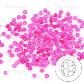 1102-5832-65 - Cristal Bille Stellaris Oval Facetté 2x3mm Fushia 180pcs 1102-5832-65,crystal bead stellaris oval facetted 2x3mm,montreal, quebec, canada, beads, wholesale