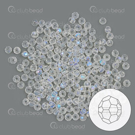 1102-5833-01AB - crystal bead stellaris oval facetted 3.5x3mm crystal AB 120pcs 1102-5833-01AB,Beads,Crystal,Stellaris,montreal, quebec, canada, beads, wholesale