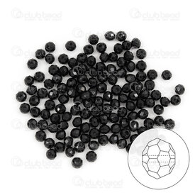 1102-5833-13 - crystal bead stellaris oval facetted 3.5x3mm jet 120pcs 1102-5833-13,Beads,Crystal,montreal, quebec, canada, beads, wholesale