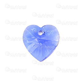 1102-5891-23 - Crystal Pendant Stellaris Heart 10x10x6mm Cobalt 5pcs 1102-5891-23,montreal, quebec, canada, beads, wholesale