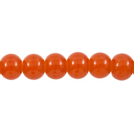 *1102-6210-03 - Bille de Verre Rond 8MM Orange Brillant Corde de 16 Pouces *1102-6210-03,Bille,Verre,Verre,8MM,Rond,Orange,Orange,Shiny,Chine,Corde de 16 Pouces,montreal, quebec, canada, beads, wholesale