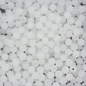 1102-6213-0407 - Glass Bead Round 4mm White Jade Loose (approx. 900pcs) 100gr 1bag 1102-6213-0407,1102,montreal, quebec, canada, beads, wholesale