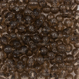 1102-6213-06191 - Glass Bead Round 6mm Grey Transparent Loose (approx. 300pcs) 100gr 1bag 1102-6213-06191,Beads,Glass,Pressed,montreal, quebec, canada, beads, wholesale