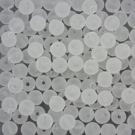 1102-6213-M0623 - Glass Bead Round 6mm Matt Crystal Transparent Loose (approx. 300pcs) 100gr 1bag 1102-6213-M0623,Beads,Glass,montreal, quebec, canada, beads, wholesale