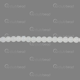 1102-6214-0407 - Bille de Verre Pressé Rond 4mm Jade Blanc Corde de 30 pouces (approx. 180pcs) 1102-6214-0407,white 4mm,montreal, quebec, canada, beads, wholesale