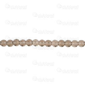 1102-6214-0619 - Glass Pressed Bead Round 6mm Smoky Quartz Transparent 55pcs 16" String 1102-6214-0619,Beads,Glass,Bead,Glass,Glass Pressed,6mm,Round,Round,Grey,Smoky Quartz,Transparent,China,55pcs String,montreal, quebec, canada, beads, wholesale