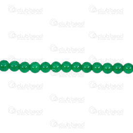 1102-6214-0643 - Bille Verre Rond 6mm Vert Emeraude Corde de 32 pouces 1102-6214-0643,1102-6214,montreal, quebec, canada, beads, wholesale