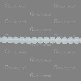 1102-6214-0661 - Bille de Verre Rond 6mm Opale Corde de 30 pouces (approx. 100pcs) 1102-6214-0661,Opale,montreal, quebec, canada, beads, wholesale