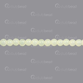 1102-6214-0699 - Glass Bead Round 6mm Extra Light Green Jade 30in String (approx. 115pcs) 1102-6214-0699,Beads,Glass,Pressed,montreal, quebec, canada, beads, wholesale