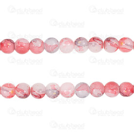 1102-6214-08107 - Pale Glass Bead Round 8mm Jade-Red Black Spotted with Gold Dust 30in String (approx.90pcs) 1102-6214-08107,Beads,Glass,montreal, quebec, canada, beads, wholesale