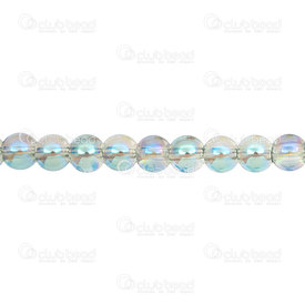 1102-6214-0817 - Glass Pressed Bead Round 8mm AB Light Green Transparent 42pcs String 1102-6214-0817,Beads,Glass,Bead,Glass,Glass Pressed,8MM,Round,Round,Green,Light Green,AB,Transparent,China,42pcs String,montreal, quebec, canada, beads, wholesale