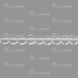 1102-6214-0823 - Glass Pressed Bead Round 8mm Crystal Transparent 32in String (approx. 95pcs) 1102-6214-0823,Beads,Glass,Round,Bead,Glass,Glass Pressed,8MM,Round,Round,Colorless,Crystal,Transparent,China,42pcs String,montreal, quebec, canada, beads, wholesale