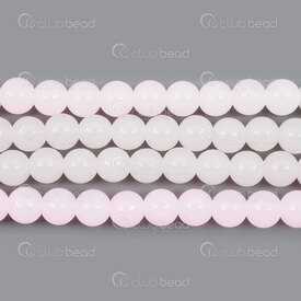 1102-6214-0831 - Glass Bead Round 8mm Gradient Light Pink Glossy 32in String (app95pcs) 1102-6214-0831,Light pink bead 6,montreal, quebec, canada, beads, wholesale