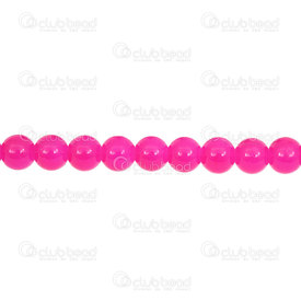 1102-6214-0833 - Pale Glass Bead Pearl Round  8MM fushia glossy 32in String 1102-6214-0833,1102-6214,montreal, quebec, canada, beads, wholesale