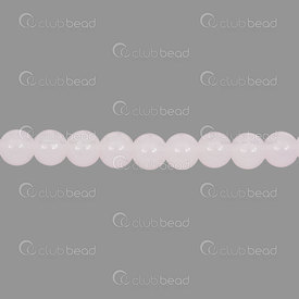 1102-6214-0841 - Pale Glass Bead Pearl Round  8MM light pink jade 32in String 1102-6214-0841,1102-6214,montreal, quebec, canada, beads, wholesale