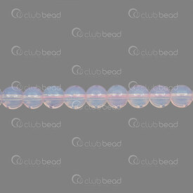 1102-6214-0895 - Pale Glass Bead Round 8mm Light Pink Opal 32in String (approx.96pcs) 1102-6214-0895,Beads,Glass,montreal, quebec, canada, beads, wholesale