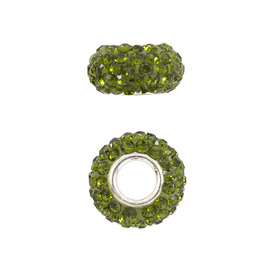 *1102-6440-17 - Bille Shamballa Style Européen Oval Acier Inoxydable 304 App. 13mm Olive Trou Large 2pcs *1102-6440-17,Billes,Style européen,Acier inoxydable,Bille,European Style,Verre,Shamballa,App. 13mm,Rond,Oval,Stainless Steel 304,Vert,Olive,Large Hole,montreal, quebec, canada, beads, wholesale