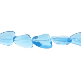 *1102-9202-117 - Glass Bead Free Form 14X19MM Aquamarine App. 11'' String *1102-9202-117,Clearance by Category,Glass,Bead,Glass,Glass,14X19MM,Free Form,Free Form,Blue,Aquamarine,China,App. 11'' String,montreal, quebec, canada, beads, wholesale