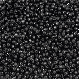 1103-0415-3mm - Acrylic Bead Round 3mm Pearl Black 1.2mm hole 1 bag 90g (appox. 3000 pcs) 1103-0415-3mm,Beads,Plastic,Pearled,montreal, quebec, canada, beads, wholesale